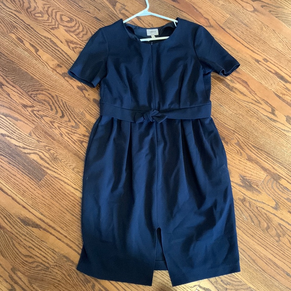Armani Collezioni Navy Dress, size 10